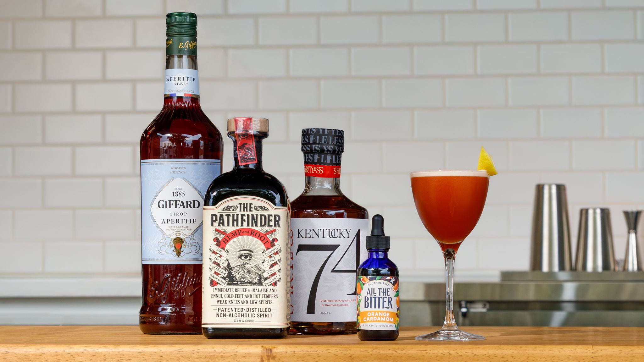 Paper Plane non-alcoholic cocktail mocktail low-alcohol zero proof