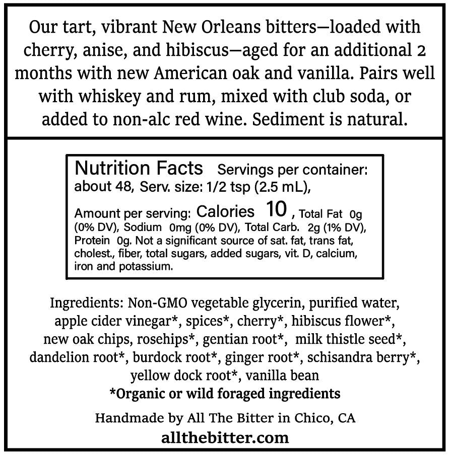Oak Aged New Orleans Bitters